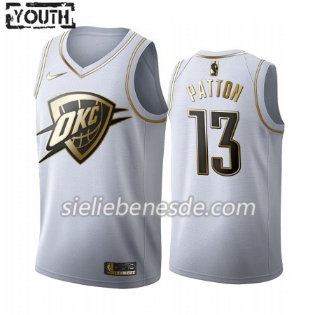 Kinder NBA Oklahoma City Thunder Trikot Justin Patton 13 Nike 2019-2020 Weiß Golden Edition Swingman